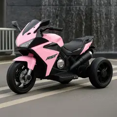 GENERICO - Trimoto Electrica para Niños MT-888 + Luces Moto Carro