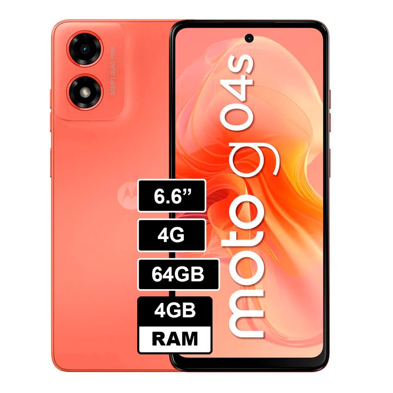 Smartphone Moto G04S 4GB 64GB Naranja