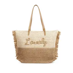 IMPULS - Bolso Paja Mujer Camel Naia15