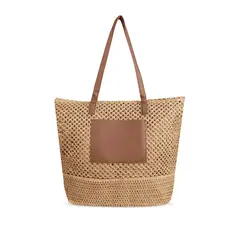 IMPULS - Bolso Paja Mujer Camel Naia16