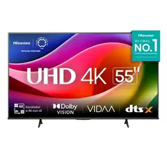 HISENSE - Televisor 55 UHD 4K Smart TV Con Bluetooth 55A5NV