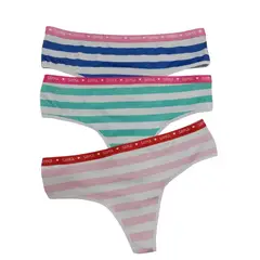 GENERICO - TRUZA SEMI HILO EN MICROFIBRA ESTAMPADO CON ELASTICO PACK X 3