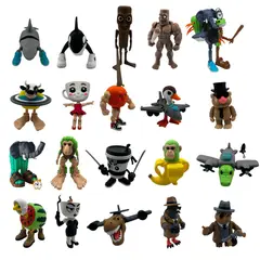 GENERICO - Brainrot Series Pack 20 Figuras Coleccionables - Tralalero Tralala Tung Tung y más