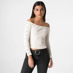 SQUEEZE - Polo Rib Lycrado Mujer Carmaly