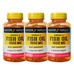 Mason Natural - PACK X3 Omega 3 Aceite de Pescado Mason - 60 Capsulas