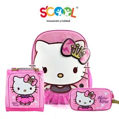 SCOOL - SET MOCHILA KIDS MAGIC CLUCES Y SONIDO HELLO KITTY