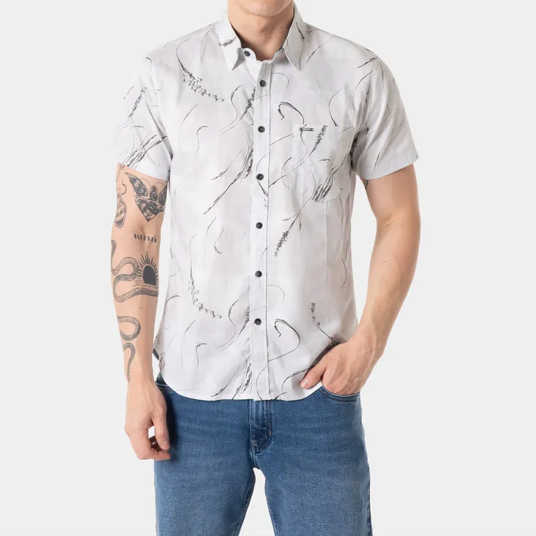 Camisa Popelina Stretch Hombre Adelx