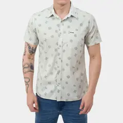 GZUCK - Camisa Popelina Stretch Hombre Cultural Icons