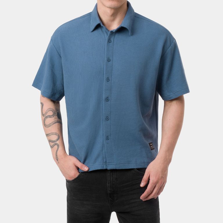 Camisa Moda Rib Ottoman Otwen Hombre
