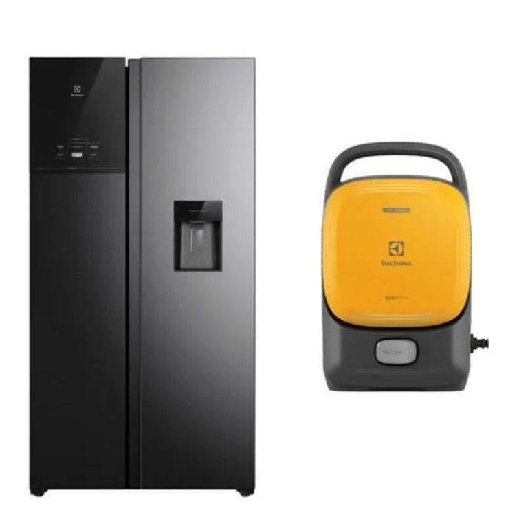 Combo Refrigeradora Side by Side 611L ERS65F2P5BB + Hidrolavadora QWS1650