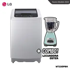 LG - LAVADORA TURBODRUM 13 KG CARGA SUPERIOR GRIS - WT13DPBK + LICUADORA OSTER BLSTKAGVPB