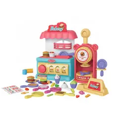 GENERICO - Juguete Maquina de amburguesas con moldes y plastilina