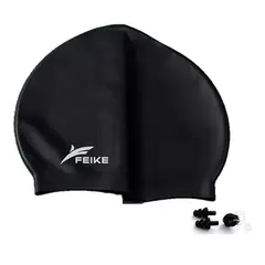 FEIKE - Gorro para Natacion Negro de Silicona