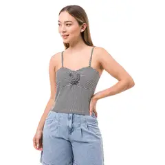 SQUEEZE - Tops Tiras Jersey Full Lycra Florr-S Mujer