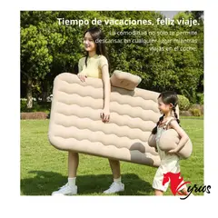 NO LOGO - COLCHON INFLABLE PARA AUTO + 2 ALMOHADAS + INFLADOR