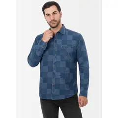 NORTON - Camisa Moda Denim Vandeuz Hombre