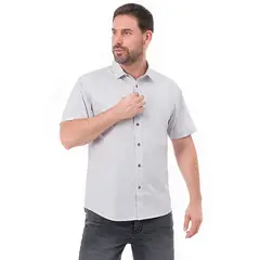 NORTON - Camisa Clasico Popelina Stretch Luiser 0009 Mc Hombre
