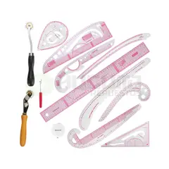 GENERICO - Juego De Reglas De Patronaje Más Accesorios