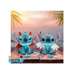 FUNKO - STITCH SET DE PELUCHES DE HOMBRO DIABLITO Y ANGEL