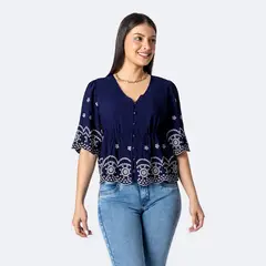 PIONIER - Blusa Popelina Mujer Vadeya