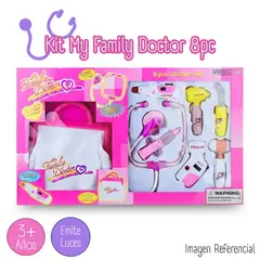 GENERICO - Set de Doctora "My Family Doctor" 8 pc - Rosado