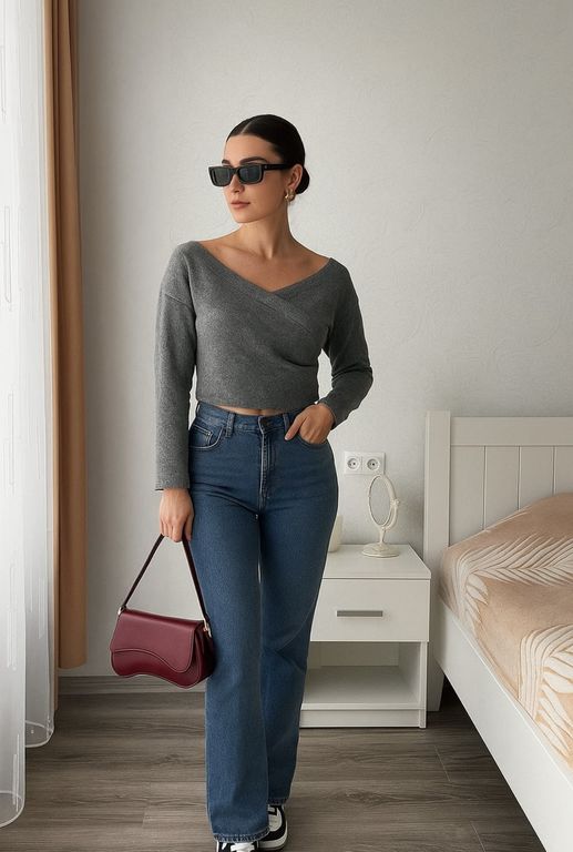 CHOMPA DE HILO CROP MILA
