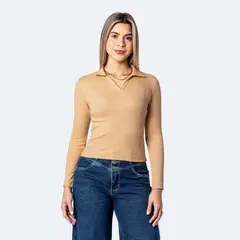 PIONIER - Polo Rib Lycrado Mujer Rhane