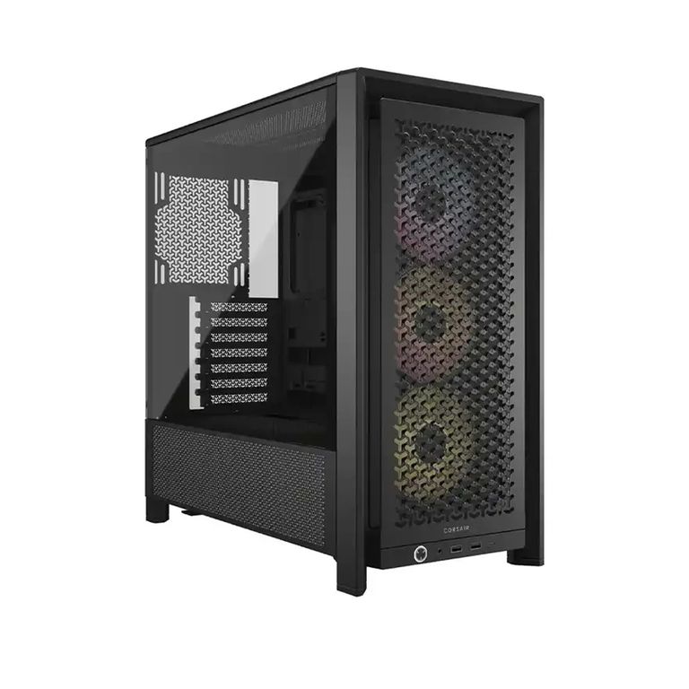 Caja 4000D Rgb Airflow Atx - Tower Media, Diseño Negro Y Excelente Ventilación