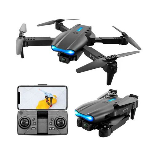 Drone K3 & E99 Pro Doble Cámara HD Led Negro Nuevo