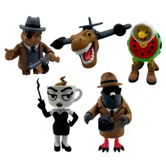 GENERICO - Brainrot Series Pack 5 Figuras - Giraffa, Bobrito, Nuclearo, Spioniro y Signora