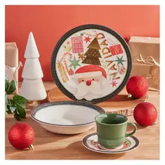 GENERICO - JUEGO DE VAJILLA CORONA DE 16 PIEZAS SANTA DREAM HOGAR