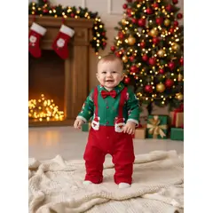 GENERICO - ROPA CONJUNTO NAVIDEÑA DE NIÑO - NAVIDAD MÁGICA