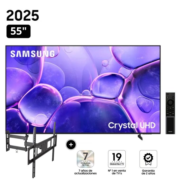 Televisor Smart TV 55Crystal UHD 4K UN55U8000FGXPE + Rack Giratorio