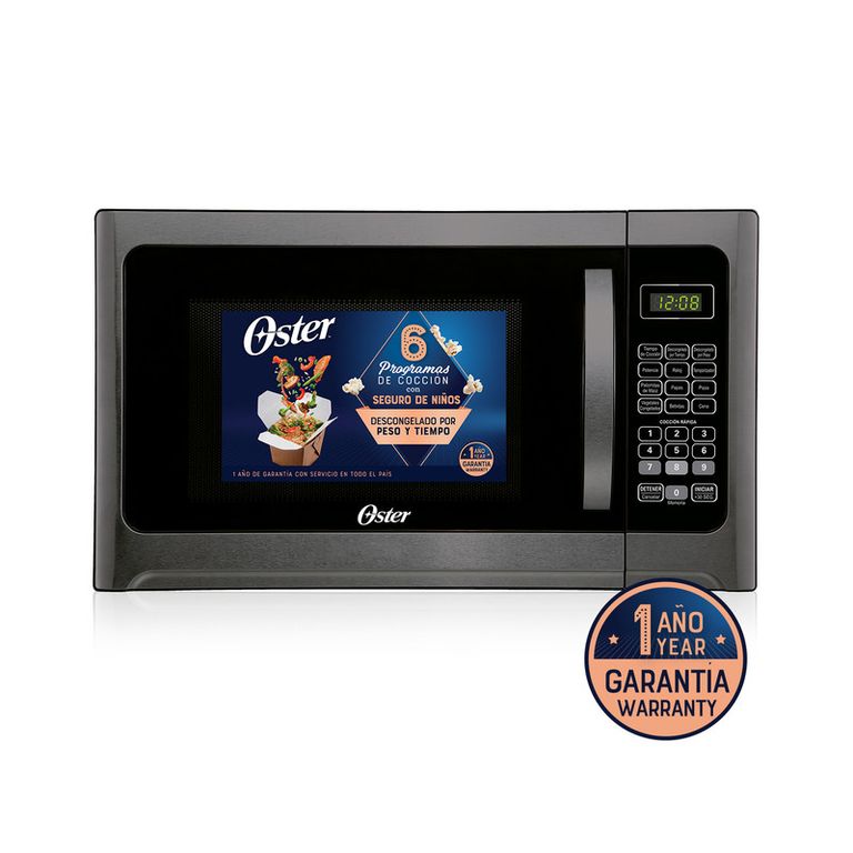 HORNO MICROONDAS POGGM61002 30LTS NEGROSILVER