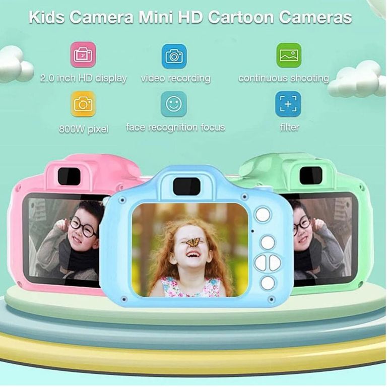 Cámara Digital para Niños Fotos Videos FULL HD - Color Aleatorio