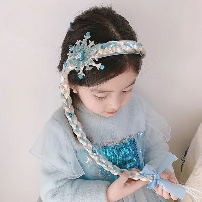 TRENZAS VINCHA DE NIÑA FROZEN