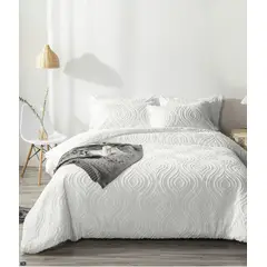 CASATEX - Edredón Alto Relieve + Juego de Sábanas 100% Algodón