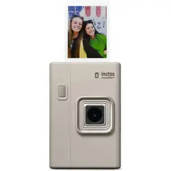 FUJIFILM - INSTAX MINI LiPlay+ Hybrid Instant Camera - Sand Beige