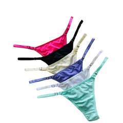 GENERICO - TANGA FANTASIA EN MICROFIBRA REGULABLE PACK X 3