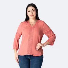 PIONIER - Blusa Lino Mujer Zilset