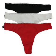 GENERICO - VIKINI EN ALGODON LICRADO BASICO MAX PACK X 3