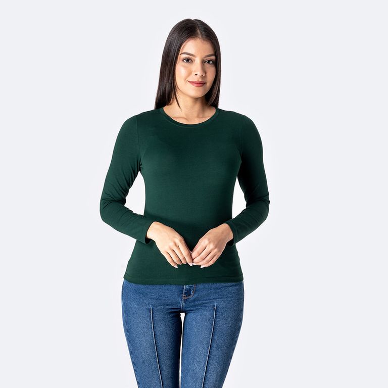 Polo Basico Jersey Full Lycra Monica Mujer