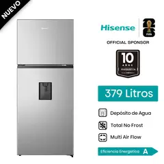 HISENSE - Refrigeradora 379L Top mount inverter RT3N375NMCA