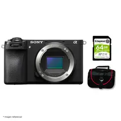 SONY - Cámara Alpha a6700 Mirrorless Cuerpo Solo + Kit Básico