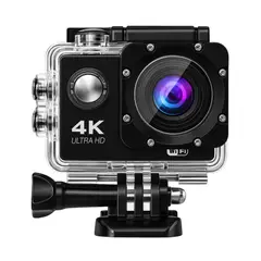 GENERICO - Cámara Deportiva de Acción Full HD WiFi 170° Sumergible 30 m Pantalla 2” y Accesorios de Montaje
