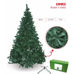 GENERICO - Árbol de Navidad ciprés 2 10m Verde 914 Tips rama x rama
