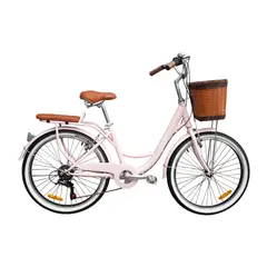 BOX BIKE - Bicicleta Box Vintage Aros 24 con Cambios Shimano y Canasta Amplia