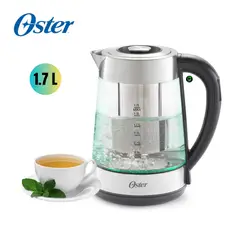 OSTER - Hervidor eléctrico de vidrio con selección de temperatura BVSTKT8990