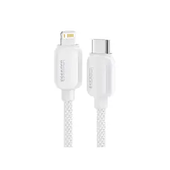 ESSAGER - Cargador de Carga Rápida USB-C a Lightning Para iPhone Mfi 29w 1m - Blanco