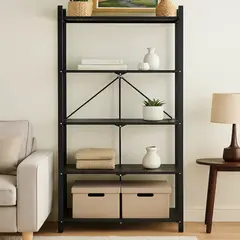 GENERICO - Estante Metálico Organizador de 5 Niveles - Negro